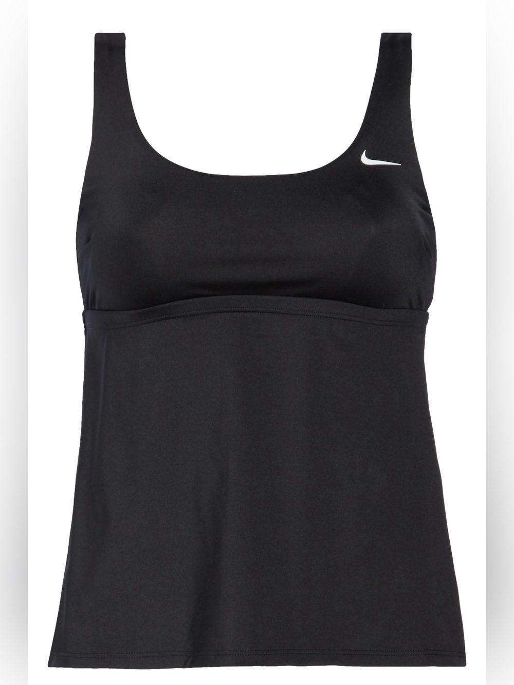 Nike | Black Scoop Neck Sports Tank with Built-In Support| Adjustable Straps